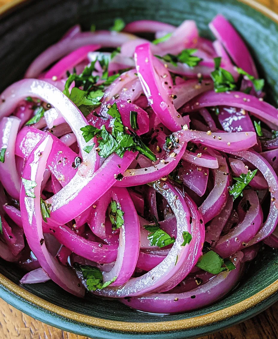 Zesty Sumac Onions are a vibrant and flavorful dish that brings a unique twist to traditional onion preparations. Originating from Middle Eastern cuisine, sumac has been cherished for centuries, not only for its bold flavor but also for its versatility in various culinary applications. This dish is a perfect example of how a few simple ingredients can come together to create something extraordinary. The tangy notes of sumac, paired with the sharpness of red onions, make this recipe a must-try for anyone looking to elevate their meals. Whether served as a side dish, a topping for grilled meats, or a refreshing addition to salads, Zesty Sumac Onions are sure to impress.