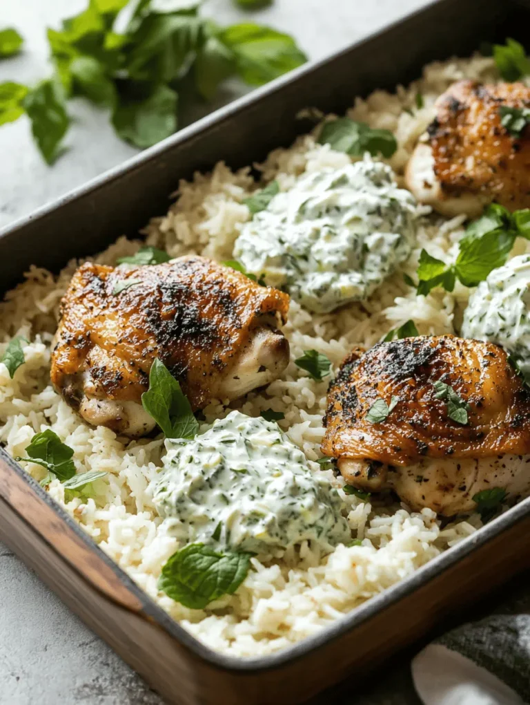 Are you searching for a delicious and hassle-free dinner option that packs a flavorful punch? Look no further than our Quick and Easy Dump-and-Bake Chicken Tzatziki with Rice. This dish not only satisfies your taste buds but also fits perfectly into a busy lifestyle, making it an ideal choice for weeknight dinners or meal prep. The appeal of this recipe lies in its simplicity; you can toss everything into a baking dish, pop it in the oven, and let it do the work for you.