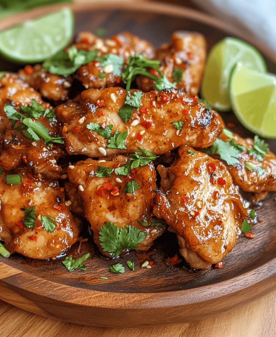 Thai cuisine is celebrated worldwide for its bold flavors and vibrant dishes that intricately balance sweet, sour, salty, and spicy elements. At the heart of this culinary tradition lies the Sweet and Spicy Thai Chicken, a dish that encapsulates the essence of Thai cooking. This recipe combines tender chicken thighs marinated in a savory mix of sauces, spices, and aromatics, resulting in a tantalizing flavor explosion that is sure to delight your palate.