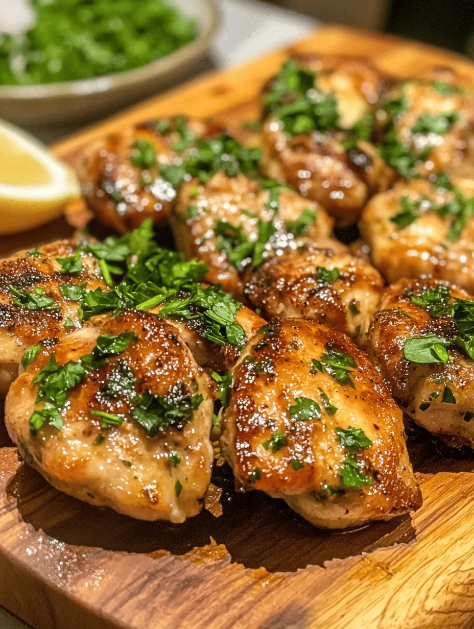 To make the best Garlic Butter Chicken Bites, let’s take a closer look at the essential components that bring this dish to life.