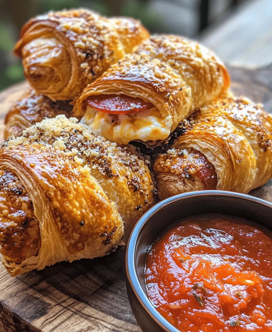 If you're on the lookout for a mouthwatering snack or appetizer that effortlessly combines flaky texture with savory flavors, then Mozzarella Pepperoni Croissant Rolls are your answer. These delightful bites merge the buttery goodness of croissants with the melty, cheesy allure of mozzarella and the zesty taste of pepperoni. Perfect for parties, game days, or simply as a treat for yourself, these rolls are not only easy to make but also incredibly satisfying.