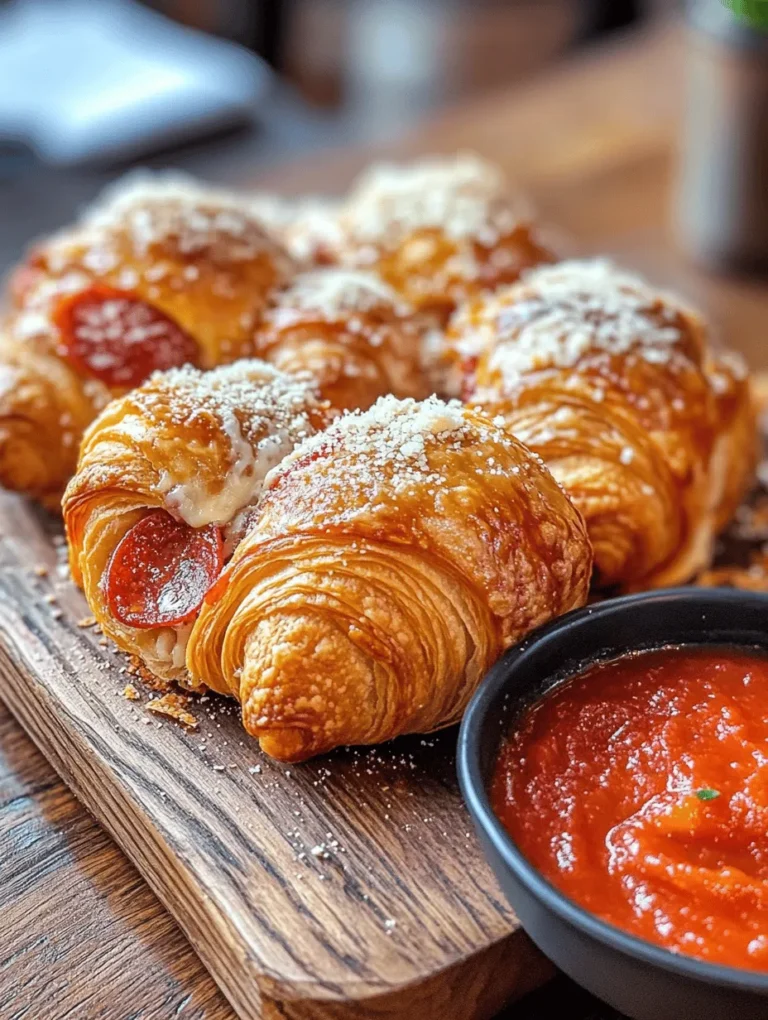 If you're on the lookout for a mouthwatering snack or appetizer that effortlessly combines flaky texture with savory flavors, then Mozzarella Pepperoni Croissant Rolls are your answer. These delightful bites merge the buttery goodness of croissants with the melty, cheesy allure of mozzarella and the zesty taste of pepperoni. Perfect for parties, game days, or simply as a treat for yourself, these rolls are not only easy to make but also incredibly satisfying.