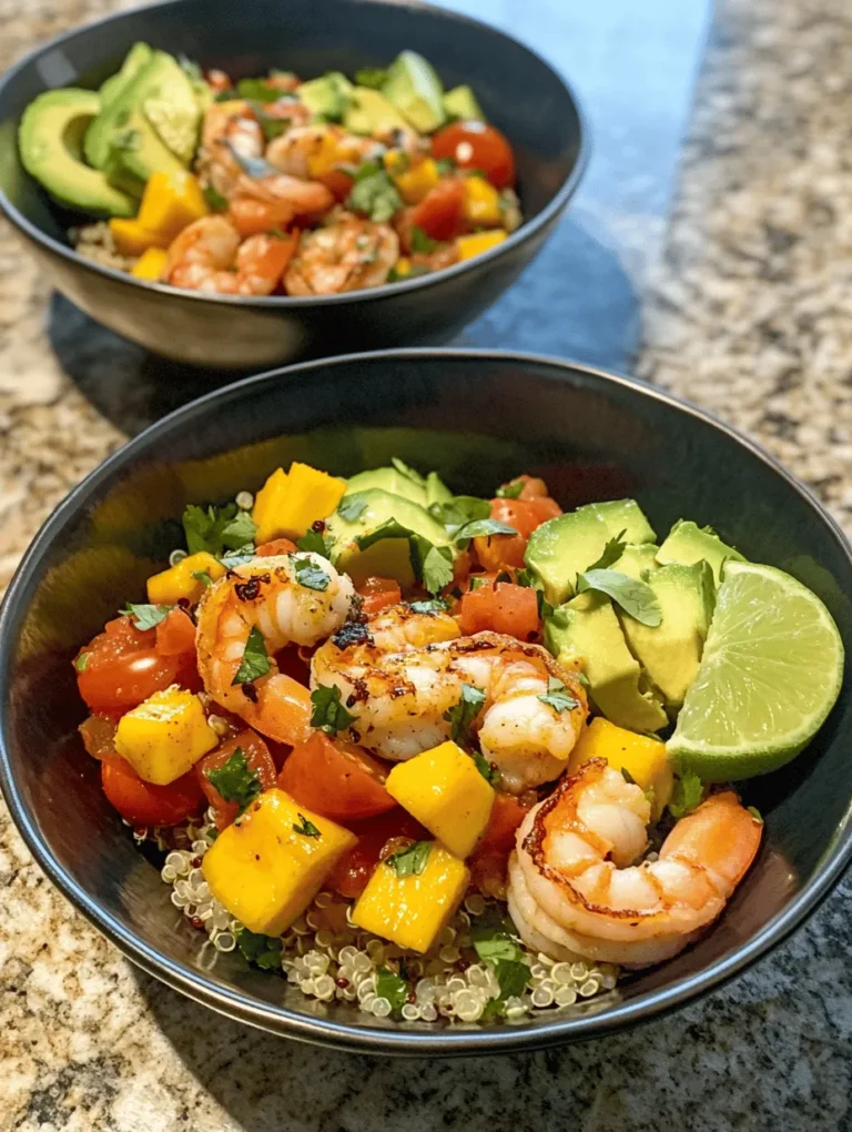 In the realm of healthy and delicious meal options, few dishes can match the vibrant and refreshing appeal of Shrimp and Avocado Bowls with Mango Salsa and Lime-Chili Sauce. This dish not only tantalizes the taste buds with its colorful presentation and diverse flavors but also packs a nutritious punch, making it a perfect choice for lunch or dinner. The combination of succulent shrimp, creamy avocados, and zesty mango salsa creates a symphony of tastes that is as satisfying as it is healthful.
