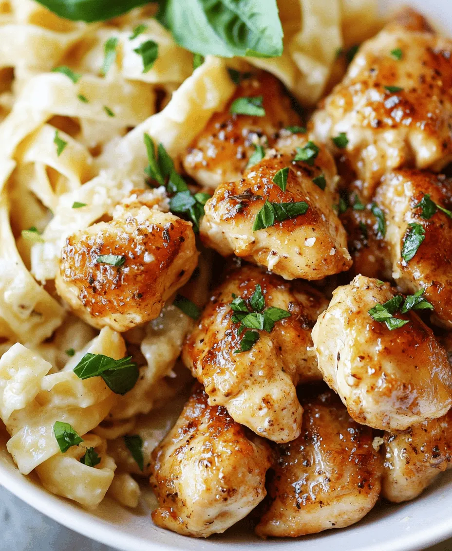 If you’re searching for a dish that effortlessly combines comfort and gourmet appeal, look no further than Garlic Butter Chicken Bites with Savory Creamy Parmesan Pasta. This delightful recipe marries tender, flavorful chicken with a rich, creamy pasta, creating a meal that is both satisfying and indulgent. Perfect for weeknight dinners or special occasions, this dish is sure to impress your family and friends.