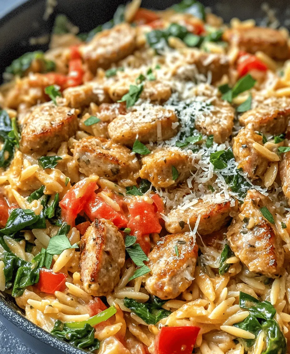 One-pot meals are a culinary lifesaver, especially during those busy weeknights when time is of the essence, and clean-up is the last thing anyone wants to think about. The beauty of a one-pot dish lies in its convenience; everything cooks together in a single vessel, allowing flavors to meld beautifully. The Creamy Chicken Sausage Orzo Skillet exemplifies this concept perfectly.