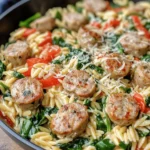 One-pot meals are a culinary lifesaver, especially during those busy weeknights when time is of the essence, and clean-up is the last thing anyone wants to think about. The beauty of a one-pot dish lies in its convenience; everything cooks together in a single vessel, allowing flavors to meld beautifully. The Creamy Chicken Sausage Orzo Skillet exemplifies this concept perfectly.
