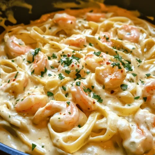 Creamy Garlic Shrimp Pasta is more than just a dish; it's a beloved comfort food that has captured the hearts and palates of many. This delightful recipe intertwines the rich, buttery flavors of shrimp with the smoothness of a creamy sauce, all enveloped in fettuccine pasta. It's a dish that not only satisfies hunger but also warms the soul, making it perfect for both casual weeknight dinners and special occasions with family and friends.