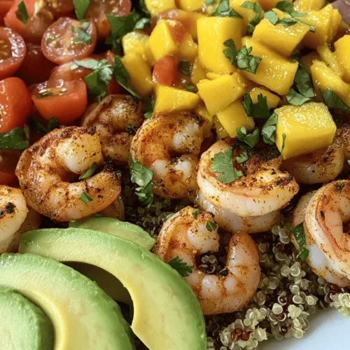 Are you ready to take your taste buds on a tropical adventure? The Shrimp & Avocado Paradise Bowls are a vibrant, flavorful dish that perfectly balances freshness and nutrition. This recipe is not just a meal; it's an experience, combining succulent shrimp, creamy avocado, and zesty mango salsa over a wholesome base of quinoa or brown rice. Whether you're preparing a casual weeknight dinner or impressing guests at a gathering, these bowls are versatile enough to fit any occasion.