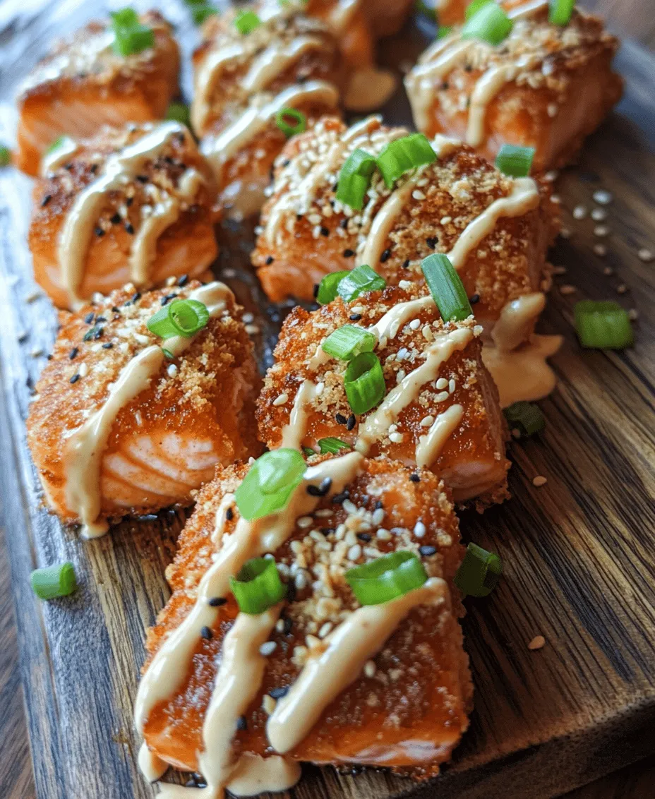 If you're looking for a crowd-pleaser that combines bold flavors with a delightful crunch, look no further than Crispy Bang Bang Salmon Bites. This innovative dish not only tantalizes your taste buds but also offers a visually appealing presentation that is sure to impress your guests. The crispy texture, paired with the spicy and sweet notes of the Bang Bang sauce, creates a perfect harmony that elevates salmon from a simple fish to a gourmet delight.