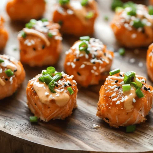 If you're looking for a crowd-pleaser that combines bold flavors with a delightful crunch, look no further than Crispy Bang Bang Salmon Bites. This innovative dish not only tantalizes your taste buds but also offers a visually appealing presentation that is sure to impress your guests. The crispy texture, paired with the spicy and sweet notes of the Bang Bang sauce, creates a perfect harmony that elevates salmon from a simple fish to a gourmet delight.