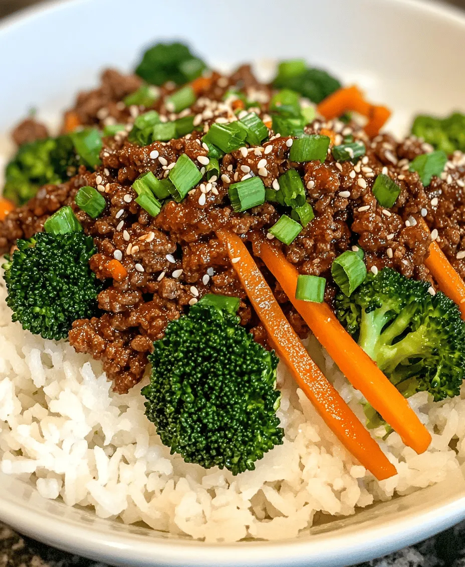 In the realm of comfort food, the Korean Ground Beef Bowl with Sticky Rice emerges as a delightful fusion of flavors and textures, providing an irresistible blend of savory and sweet notes that tantalize the taste buds. This dish is not just a meal; it’s an experience that transports you straight to the bustling streets of Seoul with every bite. Easy to prepare and quick to cook, it caters perfectly to busy weeknights and casual gatherings alike, making it a favorite among home cooks of all skill levels.