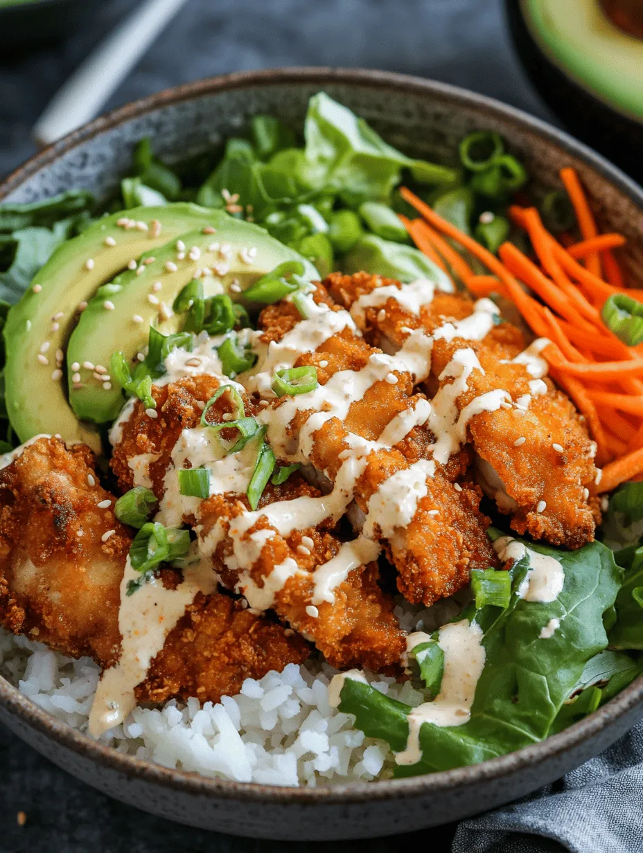 The Bang Bang Chicken Bowl is a vibrant and enticing dish that has gained traction in modern cuisine, celebrated for its delightful combination of flavors and textures. Originating from the popular Bang Bang shrimp appetizer, this adaptation showcases tender, crispy chicken, fresh greens, and a luscious, spicy sauce that tantalizes the taste buds. The dish is not only a feast for the senses but also embodies the essence of comfort food, making it an appealing choice for family dinners and meal prep alike.