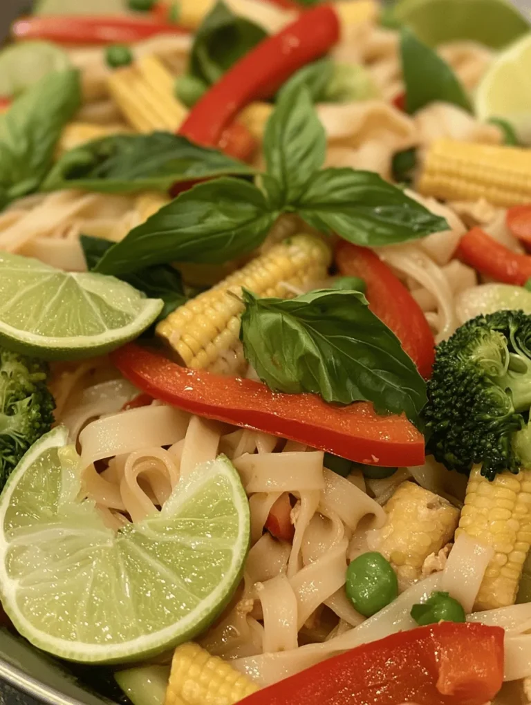 Drunken Noodles, known as Pad Kee Mao in Thailand, is a beloved dish that transports you straight to the bustling streets of Bangkok with every bite. This dish is famed not just for its bold flavors but also for its vibrant colors and delightful textures. Traditionally served as a late-night meal for those looking to cure their hangover, Drunken Noodles have become a staple in Thai cuisine, celebrated both locally and internationally.