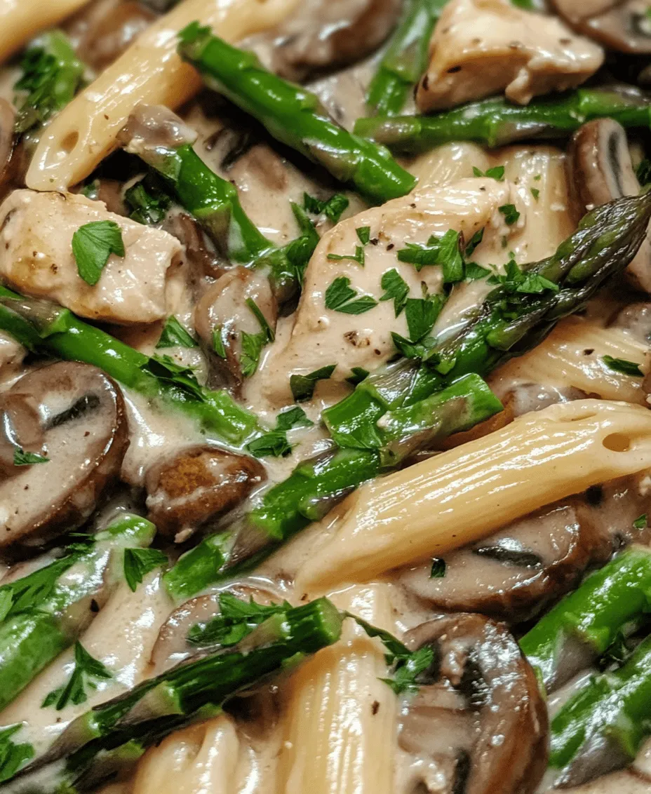 In the realm of comfort food, few dishes can rival the rich and creamy allure of a well-made pasta. Among these culinary delights, Creamy Mushroom and Asparagus Chicken Penne stands out not just for its delectable taste but also for its ability to bring together wholesome ingredients in a quick and satisfying meal. The creamy sauce hugs each piece of penne, while the tender chicken, earthy mushrooms, and vibrant asparagus create a symphony of flavors that appeals to both the palate and the eye.