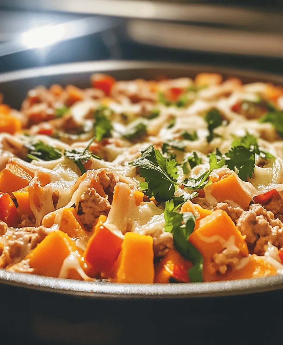 In the realm of comforting home-cooked meals, few dishes hold as much allure as casseroles. They have long been a staple in kitchens across the world, celebrated for their heartwarming flavors and the ability to feed a crowd with minimal effort. Among the myriad of casserole options available, the <strong>Ground Turkey Sweet Potato Casserole</strong> stands out not just for its delicious taste but also for its nutritional benefits. This dish combines the savory richness of ground turkey with the natural sweetness of sweet potatoes, resulting in a wholesome meal that is both satisfying and healthy.” /></p>
</p>
<h3>How to Determine When the Turkey is Fully Cooked</h3>
</p>
<p>Cooking ground turkey requires attention to detail to ensure safety and achieve the best flavor. The USDA recommends that ground turkey be cooked to an internal temperature of 165°F (73.9°C). To determine if your turkey is fully cooked, use a meat thermometer inserted into the thickest part of the meat, ensuring it does not touch the bottom of the pan. Once it reaches the safe temperature, the meat should be white with no pink remaining. Additionally, the juices should run clear, not pink or bloody.</p>
</p>
<h3>Combining Flavors: The Art of Mixing Ingredients</h3>
</p>
<p>The beauty of a casserole lies in its ability to bring together various flavors into a harmonious dish. When preparing your Ground Turkey Sweet Potato Casserole, consider how each ingredient complements the others. For instance, the sweetness of the sweet potatoes balances the savory turkey, while spices such as garlic powder, onion powder, and paprika provide depth.</p>
</p>
<p>Mixing ingredients thoroughly during the preparation stage ensures that each bite is bursting with flavor. Take the time to incorporate seasonings evenly and allow the turkey to brown before adding the sweet potatoes. Browning the meat not only adds flavor through caramelization but also enhances the overall taste of the casserole.</p>
</p>
<h3>Importance of Seasoning at Different Stages of Cooking</h3>
</p>
<p>Seasoning is crucial at various points in the cooking process. Start by seasoning the ground turkey as it cooks to build foundational flavors. Adding salt and spices while the meat browns allows those flavors to penetrate the turkey, creating a more complex taste profile. After mixing in the sweet potatoes and any additional vegetables, taste the mixture. This is your opportunity to adjust the seasonings, ensuring a flavorful final dish.</p>
</p>
<h3>Assembly of the Casserole</h3>
</p>
<h4>Layering Ingredients: Why It Matters for Texture and Flavor</h4>
</p>
<p>Layering is an essential technique for creating a well-balanced casserole. Begin by spreading the cooked turkey mixture evenly at the base of your casserole dish. Next, layer the sweet potatoes on top, followed by any additional vegetables or sauces you may be using. This layering not only helps with texture but also allows the distinct flavors to meld. As the casserole bakes, the steam from the ingredients helps to cook everything through, creating a cohesive dish.</p>
</p>
<h4>Choosing the Right Casserole Dish: Size and Material Considerations</h4>
</p>
<p>Selecting the appropriate casserole dish is vital for even cooking. A glass or ceramic dish is ideal for casseroles as they distribute heat evenly, allowing for thorough cooking. The size of the dish should accommodate the ingredients without overcrowding; a standard 9×13 inch dish is often perfect for this recipe. If you have a larger batch, consider using a second dish. This will ensure that your casserole bakes uniformly and achieves the desired texture.</p>
</p>
<h4>The Role of Cheese in Casseroles</h4>
</p>
<p>Cheese plays a pivotal role in many casseroles, adding creaminess and flavor. For the Ground Turkey Sweet Potato Casserole, cheese not only enhances taste but also contributes to a delightful texture on top. As it melts, cheese creates a golden crust that contrasts beautifully with the fluffy sweet potatoes below.</p>
</p>
<h4>Recommendations for Cheese Types and Their Melting Properties</h4>
</p>
<p>When choosing cheese for your casserole, opt for varieties that melt well, such as mozzarella, cheddar, or gouda. Mozzarella is favored for its stretchy texture, while sharp cheddar adds a robust flavor. Gouda provides a slightly sweet, nutty taste that pairs wonderfully with the sweet potatoes. Mixing cheeses can also create a more complex flavor profile; consider combining mozzarella for meltiness with sharp cheddar for a stronger taste.</p>
</p>
<h3>Baking Instructions</h3>
</p>
<h4>Importance of Covering the Casserole Initially</h4>
</p>
<p>Covering your casserole with foil during the initial baking stage is essential. It traps steam and moisture, helping to cook the sweet potatoes thoroughly and preventing the casserole from drying out. This step is particularly important for dishes with denser vegetables like sweet potatoes, which require more time to become tender.</p>
</p>
<h4>How This Affects Cooking Time and Moisture Retention</h4>
</p>
<p>Typically, you will want to cover the casserole for the first 30-35 minutes of baking at 375°F (190°C). This duration allows the sweet potatoes to soften while the turkey continues to cook. After this initial period, remove the foil to allow the top to brown and develop a lovely crust.</p>
</p>
<h4>Final Baking Stage: Achieving the Perfect Cheese Topping</h4>
</p>
<p>After uncovering, continue baking for an additional 15-20 minutes until the cheese has melted and become bubbly. This final stage is where the magic happens. The cheese should turn a golden brown, indicating that it’s not only melted but has also developed a rich flavor from caramelization.</p>
</p>
<h4>The Science Behind Browning Cheese</h4>
</p>
<p>The browning of cheese is a result of the Maillard reaction, a chemical reaction between amino acids and reducing sugars that occurs when food is heated. This reaction gives the cheese its appealing brown color and enhances flavor. Keep an eye on the casserole during this stage; if the cheese begins to brown too quickly, you can cover it loosely with foil to prevent burning while allowing the casserole to finish cooking.</p>
</p>
<h3>Serving Suggestions</h3>
</p>
<h4>Presentation Tips for a Visually Appealing Dish</h4>
</p>
<p>To serve your Ground Turkey Sweet Potato Casserole, consider using a large spatula to scoop out portions. Garnishing with fresh herbs like parsley or chives can elevate the presentation, adding a pop of color and a fresh aroma. Serve the casserole directly from the baking dish for a rustic feel, or transfer it to a serving platter for a more formal presentation.</p>
</p>
<h4>Ideal Side Dishes to Complement the Casserole</h4>
</p>
<p>This casserole is hearty enough to stand alone, but pairing it with lighter side dishes can enhance the meal. Consider serving it with a crisp green salad, featuring mixed greens, cherry tomatoes, and a zesty vinaigrette. Roasted or steamed vegetables such as broccoli or green beans also complement the casserole beautifully, adding freshness and crunch to your plate.</p>
</p>
<h4>Suggestions for Fresh Salads or Steamed Vegetables</h4>
</p>
<p>A fresh arugula salad with lemon dressing can provide a bright, peppery contrast to the casserole’s richness. Alternatively, a simple cucumber and tomato salad tossed in olive oil and vinegar can add a refreshing touch. For steamed vegetables, consider asparagus or Brussels sprouts, which can be seasoned lightly with salt and pepper to enhance their natural flavors.</p>
</p>
<h4>Pairing Beverage Options: Wines or Non-Alcoholic Drinks That Enhance the Meal</h4>
</p>
<p>When it comes to beverage pairings, a light-bodied white wine such as Sauvignon Blanc or a fruity Pinot Grigio complements the casserole well. These wines provide acidity that balances the richness of the cheese and turkey. For non-alcoholic options, consider serving sparkling water with a slice of lemon or iced tea for a refreshing alternative.</p>
</p>
<h3>Nutritional Analysis</h3>
</p>
<h4>Breakdown of Calories and Macronutrients Per Serving</h4>
</p>
<p>Understanding the nutritional value of your Ground Turkey Sweet Potato Casserole can help you enjoy it guilt-free. A typical serving contains approximately 350-400 calories, depending on the portion size and ingredients used. The casserole is a good source of protein, thanks to the turkey, while sweet potatoes provide complex carbohydrates and fiber.</p>
</p>
<h4>Health Considerations for Various Dietary Needs</h4>
</p>
<p>This casserole is a nutritious option for many dietary preferences. Ground turkey is a lean protein source, making it suitable for those looking to reduce fat intake. Sweet potatoes are rich in vitamins A and C, fiber, and antioxidants, contributing to a healthy diet.</p>
</p>
<h4>Gluten-Free Options Using the Same Recipe</h4>
</p>
<p>For those with gluten sensitivities, this recipe is naturally gluten-free, provided that all ingredients, such as spices and cheese, are certified gluten-free. Be sure to check labels to ensure that any packaged products meet your dietary needs.</p>
</p>
<h4>Vegetarian Alternatives by Substituting Turkey</h4>
</p>
<p>If you’re looking for a vegetarian version, you can easily substitute the ground turkey with a plant-based protein, such as lentils, chickpeas, or a meat substitute like crumbled tofu or tempeh. Season these alternatives similarly to maintain the dish’s flavor profile while keeping it meat-free.</p>
</p>
<h3>Conclusion</h3>
</p>
<p>The Ground Turkey Sweet Potato Casserole is not only a delicious and comforting dish but also a versatile option suitable for various occasions. It combines the hearty flavors of ground turkey and sweet potatoes, providing a nutritious and balanced meal that appeals to the whole family.</p>
</p>
<p>This casserole’s adaptability allows for endless experimentation, whether you want to switch up the vegetables, try different cheeses, or incorporate seasonal ingredients. Whether you serve it for a weeknight dinner, a cozy gathering, or a holiday feast, its robust flavors are sure to impress. We encourage you to try this recipe, make it your own, and enjoy the delightful experience of creating a meal that nourishes both body and soul.</p>
<div id=