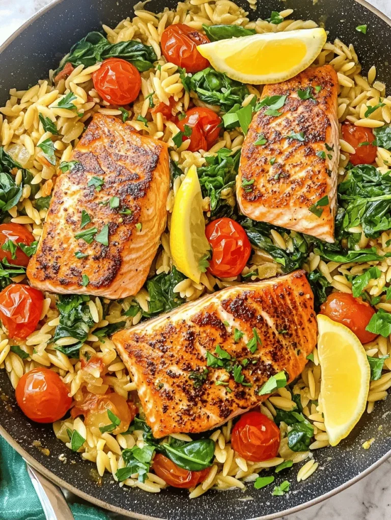 Imagine a meal that not only tantalizes your taste buds but also nourishes your body, all while allowing you to spend minimal time in the kitchen. Enter the One Skillet Salmon with Lemon Orzo. This delightful dish brings together the freshness of salmon, the creaminess of orzo, and the vibrant zing of lemon, creating a harmonious blend that appeals to both the palate and the eye. Whether you're looking to impress guests or simply enjoy a weeknight dinner with your family, this recipe is a showstopper that checks all the boxes.