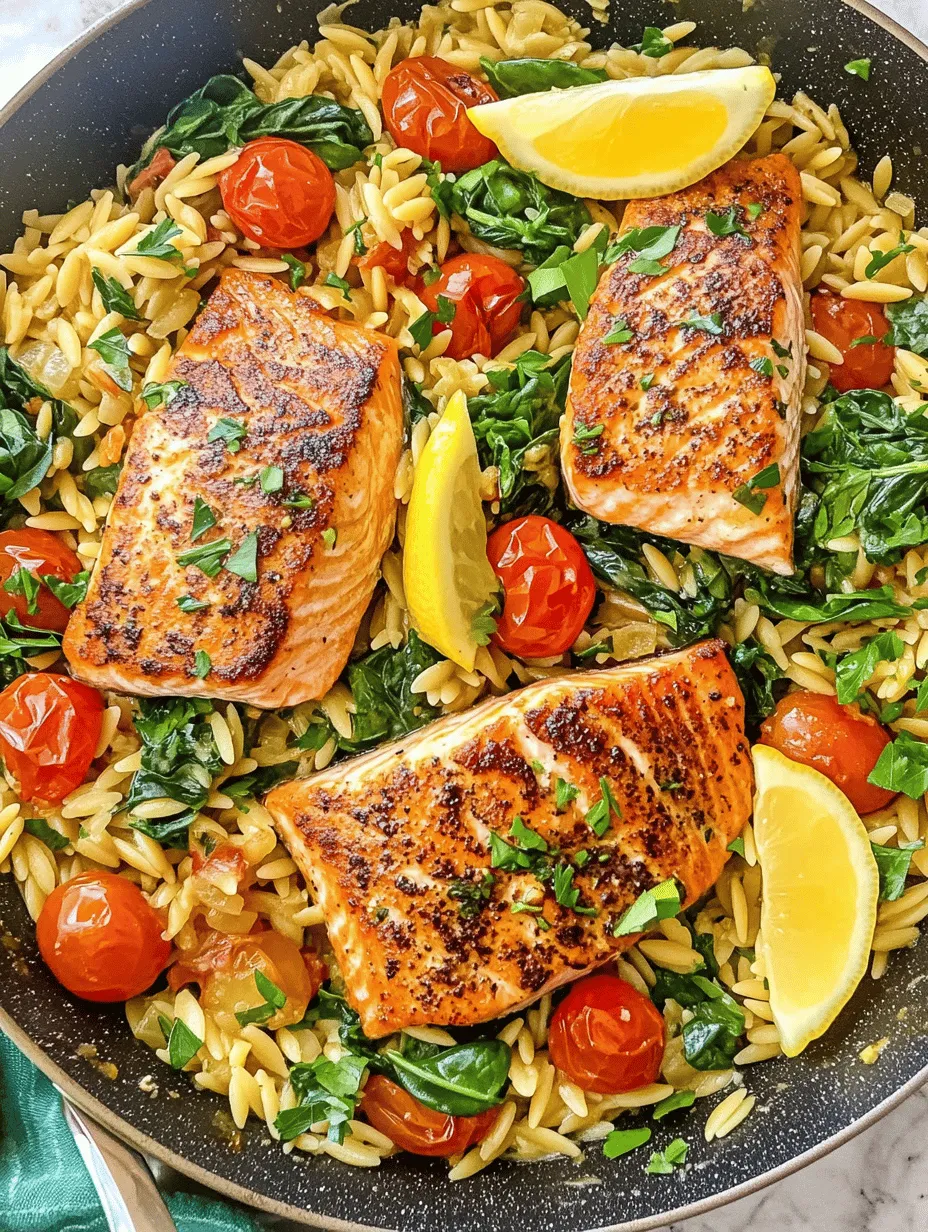 Imagine a meal that not only tantalizes your taste buds but also nourishes your body, all while allowing you to spend minimal time in the kitchen. Enter the One Skillet Salmon with Lemon Orzo. This delightful dish brings together the freshness of salmon, the creaminess of orzo, and the vibrant zing of lemon, creating a harmonious blend that appeals to both the palate and the eye. Whether you're looking to impress guests or simply enjoy a weeknight dinner with your family, this recipe is a showstopper that checks all the boxes.