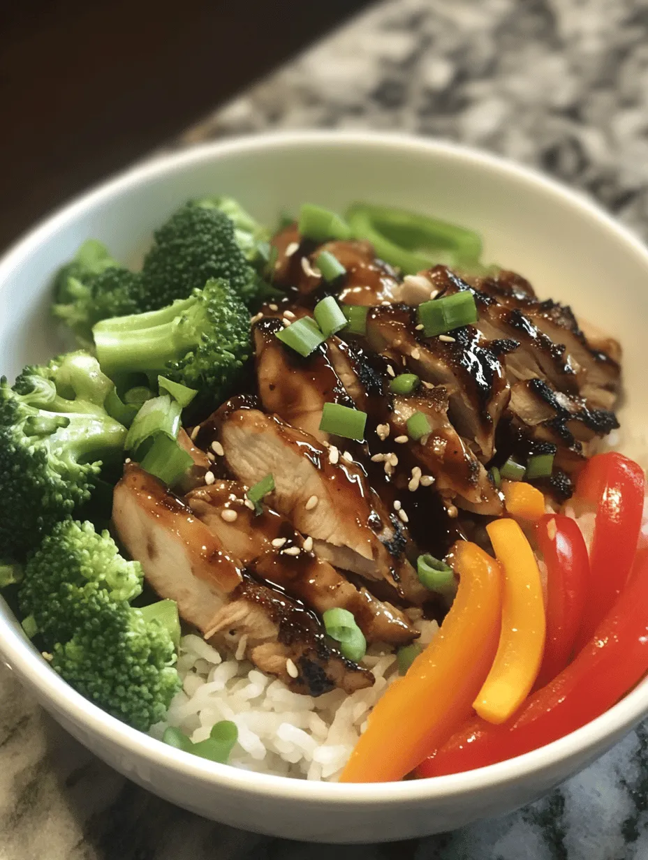 The Savory Teriyaki Chicken Rice Bowl is a delightful fusion of flavors that marries the succulence of chicken with the aromatic, sweet, and savory notes of teriyaki sauce. This dish has garnered a devoted following in homes and restaurants alike, becoming a staple in Japanese cuisine and beyond. Whether served as a quick weeknight dinner or as part of an elaborate meal, it consistently delivers comfort and satisfaction. The appeal of the teriyaki chicken rice bowl lies not only in its taste but also in its ability to provide a balanced meal that incorporates protein, carbohydrates, and an array of colorful vegetables.