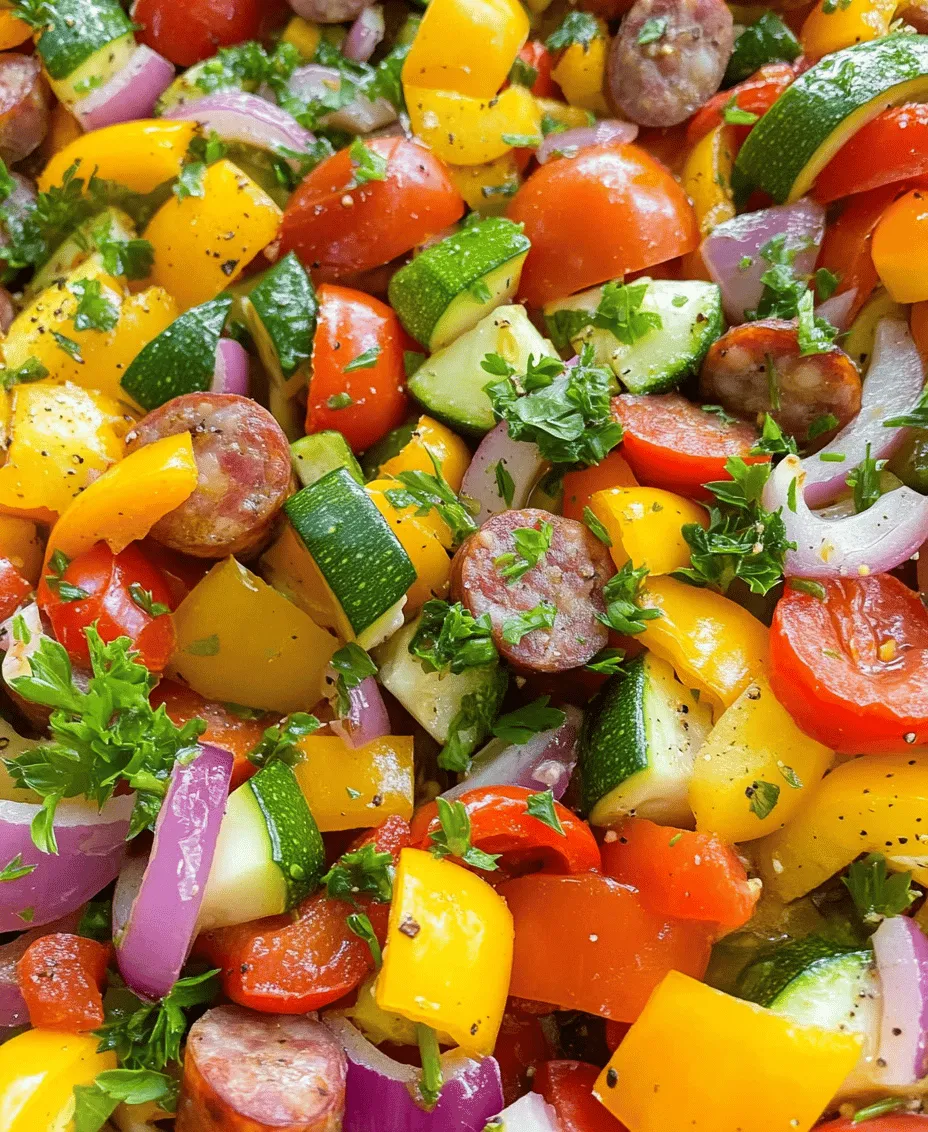 In the bustling world of meal preparation, finding a dish that is both quick and satisfying can feel like a challenge. Enter the Sheet Pan Sausage & Veggies Delight—a vibrant and flavorful recipe that marries the savory goodness of sausage with a medley of colorful vegetables. This dish not only delights the palate but also simplifies your cooking process with minimal clean-up, making it perfect for busy weeknights or laid-back weekends.
