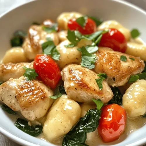 Welcome to the delightful world of the One-Pot Lemon Chicken Gnocchi Delight! This dish is an exciting fusion of tender chicken, pillowy gnocchi, and the vibrant flavors of lemon and fresh spinach. It’s an irresistible combination that not only tantalizes your taste buds but also delivers comfort in every bite. Whether you’re an experienced chef or a cooking novice, this recipe is designed to be simple and accessible, making it the perfect addition to your weeknight dinner rotation.
