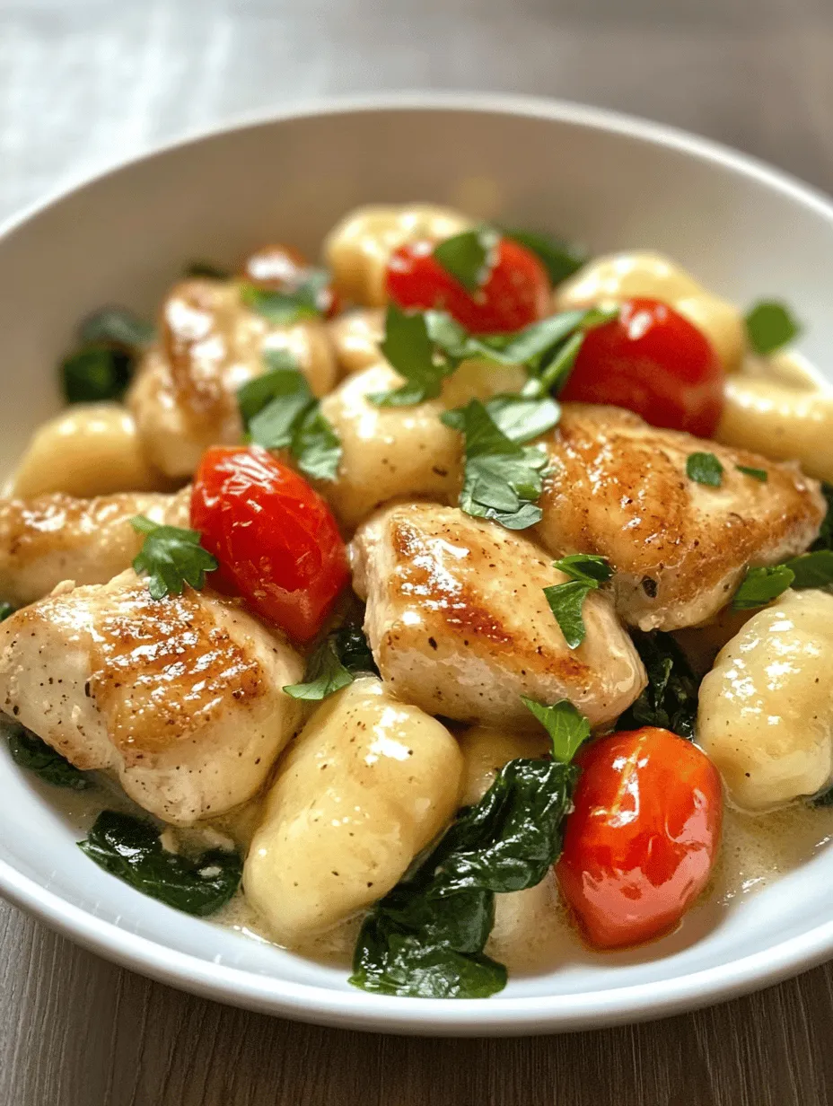 Welcome to the delightful world of the One-Pot Lemon Chicken Gnocchi Delight! This dish is an exciting fusion of tender chicken, pillowy gnocchi, and the vibrant flavors of lemon and fresh spinach. It’s an irresistible combination that not only tantalizes your taste buds but also delivers comfort in every bite. Whether you’re an experienced chef or a cooking novice, this recipe is designed to be simple and accessible, making it the perfect addition to your weeknight dinner rotation.