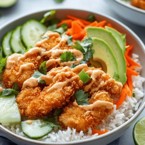 Bang Bang Chicken Bowls have taken the culinary world by storm, offering a delightful combination of crispy chicken, vibrant vegetables, and a zesty sauce that tantalizes taste buds. This dish is not only visually appealing but also packed with flavor, making it a favorite among food enthusiasts looking for a quick, satisfying meal. The rise of Asian-inspired bowls in modern cooking reflects a growing trend where convenience meets gourmet, allowing home cooks to enjoy restaurant-quality dishes right in their kitchens.