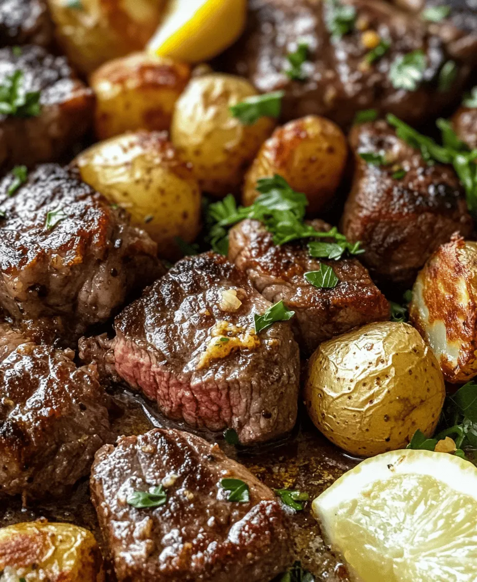 If you're looking for a dish that is not only mouthwateringly delicious but also impressively simple to prepare, look no further than Savory Garlic Butter Steak Bites with Crispy Potatoes. This recipe marries the rich, succulent flavor of tender steak bites with the comforting crunch of perfectly roasted potatoes, all infused with the aromatic goodness of garlic and butter. It’s an undeniably satisfying meal that can elevate any ordinary dinner into a memorable feast, perfect for impressing family and friends alike.