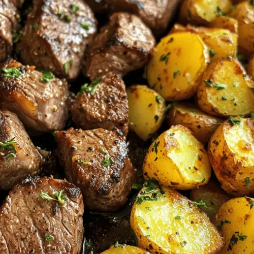 When it comes to comfort food, few combinations can rival the classic pairing of steak and potatoes. Enter the sizzling garlic butter steak bites with crispy potatoes—a dish that brings together succulent pieces of tender steak bursting with flavor and golden, crunchy potatoes that are impossible to resist. This recipe strikes the perfect balance between indulgence and simplicity, making it a favorite among home cooks and food enthusiasts alike.