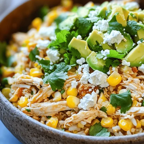 In the fast-paced world we live in, finding quick, nutritious, and delicious meals can often feel like a daunting task. However, the Easy Street Corn Chicken Rice Bowl is here to save the day! This vibrant dish combines the comforting flavors of street corn, tender chicken, and creamy avocado, all nestled on a bed of fluffy rice. Perfect for a weeknight dinner or meal prep, this recipe not only delights the taste buds but also packs a nutritional punch. Let’s dive into this simple yet satisfying recipe that will have you craving more.