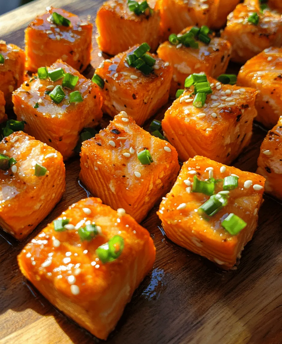 Salmon has secured its place as a beloved protein in kitchens around the world, thanks to its rich flavor and versatility. Whether grilled, baked, or seared, salmon can be transformed into a myriad of dishes that appeal to a wide range of palates. Today, we invite you to discover a mouthwatering twist on this classic fish: Sizzling Hot Honey Salmon Bites. This recipe harnesses the power of hot honey, a trend that has taken the culinary world by storm, merging sweetness with a spicy kick, creating a dish that’s as delightful as it is easy to prepare.