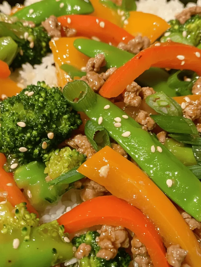 Ground turkey teriyaki stir fry is a flavorful and satisfying dish that seamlessly blends the rich, umami flavors of teriyaki sauce with the wholesome goodness of fresh vegetables. This stir fry not only tantalizes the taste buds but also serves as a quick and nutritious meal option for busy individuals and families alike. As a part of the ever-popular stir-fry cooking method, this recipe exemplifies the beauty of creating a delicious meal in a fraction of the time it would take to prepare other dishes. The vibrant colors, enticing aromas, and delightful textures make this dish a standout at the dinner table.