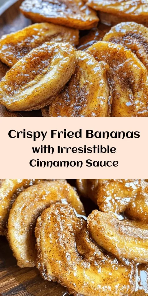 Indulge in the sweet, crispy perfection of these fried bananas drizzled with a luscious cinnamon butter sauce. This easy recipe features ripe bananas coated in a light, crisp batter and fried to golden perfection. Serve them warm and topped with the delightful sauce for a treat that's sure to impress! Perfect for dessert or a special breakfast. Get ready to savor every bite! 🍌🍯 #Dessert #FriedBananas #SweetTreats #CinnamonButter