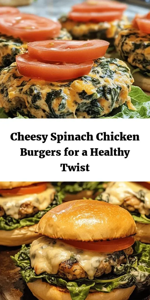 Discover the perfect blend of flavors with these Creamy Spinach & Cheddar Chicken Burgers! Made with ground chicken, fresh spinach, and a generous amount of white cheddar, these delicious burgers are packed with nutrients and taste. In just 30 minutes, you can have a hearty meal ready to impress your family and friends. Customize with your favorite toppings and condiments for an unforgettable dining experience. Perfect for weeknight dinners or weekend grilling!