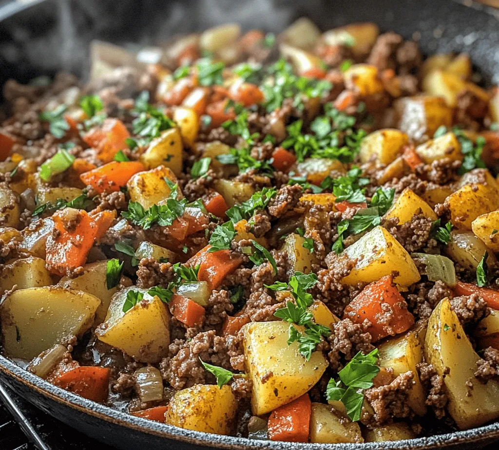 Ground Beef and Potatoes is a dish that embodies the essence of home-cooked comfort food. This hearty recipe combines the rich, savory flavors of ground beef with the earthy goodness of potatoes, resulting in a meal that warms both the heart and the stomach. It's a versatile dish that can be adapted to suit various tastes and preferences, making it a staple for busy families and culinary enthusiasts alike.