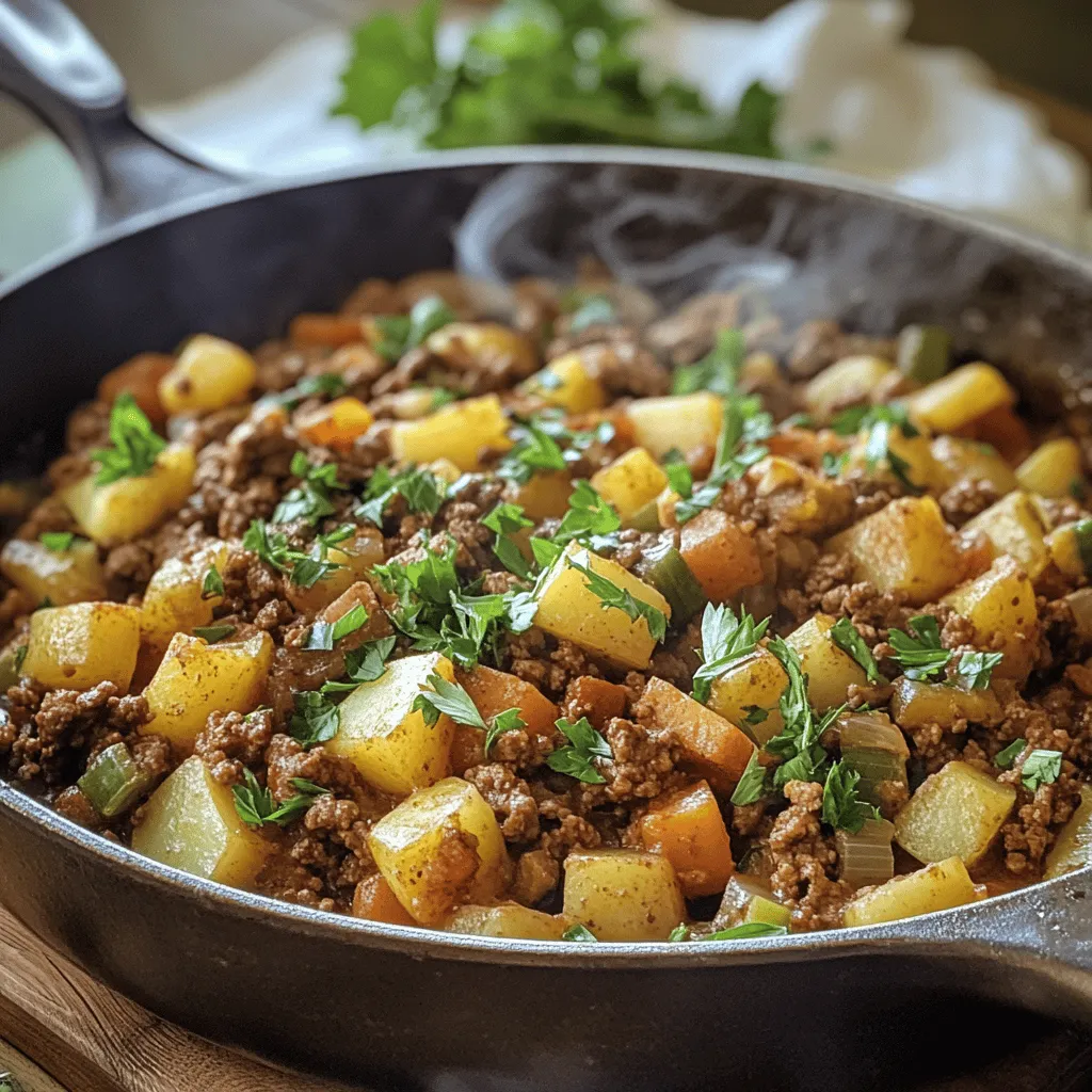 Ground Beef and Potatoes is a dish that embodies the essence of home-cooked comfort food. This hearty recipe combines the rich, savory flavors of ground beef with the earthy goodness of potatoes, resulting in a meal that warms both the heart and the stomach. It's a versatile dish that can be adapted to suit various tastes and preferences, making it a staple for busy families and culinary enthusiasts alike.