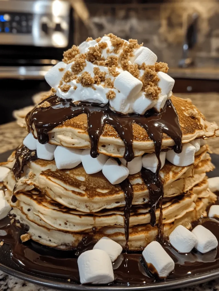 Imagine waking up to the tantalizing aroma of pancakes wafting through your kitchen, reminiscent of summer campfires and marshmallow roasting. Now, picture those pancakes infused with the classic flavors of s’mores—rich chocolate, gooey marshmallows, and crunchy graham crackers. Introducing S’mores Pancakes: a delightful twist on a breakfast favorite that promises to transform your morning routine into a sweet adventure. Whether it's a leisurely weekend brunch with family or an impressive dish for your next gathering, these pancakes are sure to captivate your taste buds and leave you craving for more.