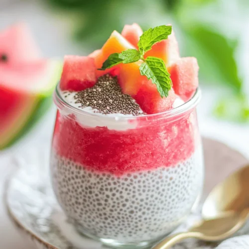 As the sun rises and summer days beckon, there’s no better way to kick-start your morning than with a refreshing and nourishing breakfast. Enter the Watermelon Chia Pudding Breakfast Jar, a vibrant dish that not only tantalizes your taste buds but also fuels your body with essential nutrients. Chia pudding has surged in popularity over the past few years, becoming a favorite among health enthusiasts and busy individuals alike. Its versatility, ease of preparation, and health benefits have made it a staple in many breakfast routines.