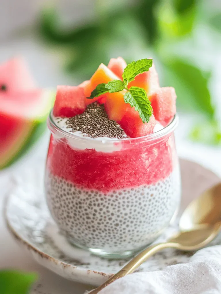 As the sun rises and summer days beckon, there’s no better way to kick-start your morning than with a refreshing and nourishing breakfast. Enter the Watermelon Chia Pudding Breakfast Jar, a vibrant dish that not only tantalizes your taste buds but also fuels your body with essential nutrients. Chia pudding has surged in popularity over the past few years, becoming a favorite among health enthusiasts and busy individuals alike. Its versatility, ease of preparation, and health benefits have made it a staple in many breakfast routines.