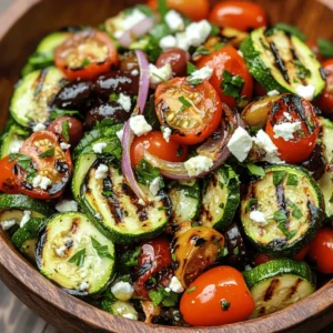 The Mediterranean diet, celebrated for its emphasis on fresh produce, whole grains, and healthy fats, has gained popularity globally due to its numerous health benefits. Rich in antioxidants, fiber, and essential nutrients, this way of eating not only supports heart health but also promotes longevity. As summer approaches and gardens flourish, the availability of fresh vegetables inspires countless culinary creations. One such delightful dish is Grilled Zucchini Greek Salad, a vibrant and nutritious option perfect for gatherings, picnics, or meal prep.