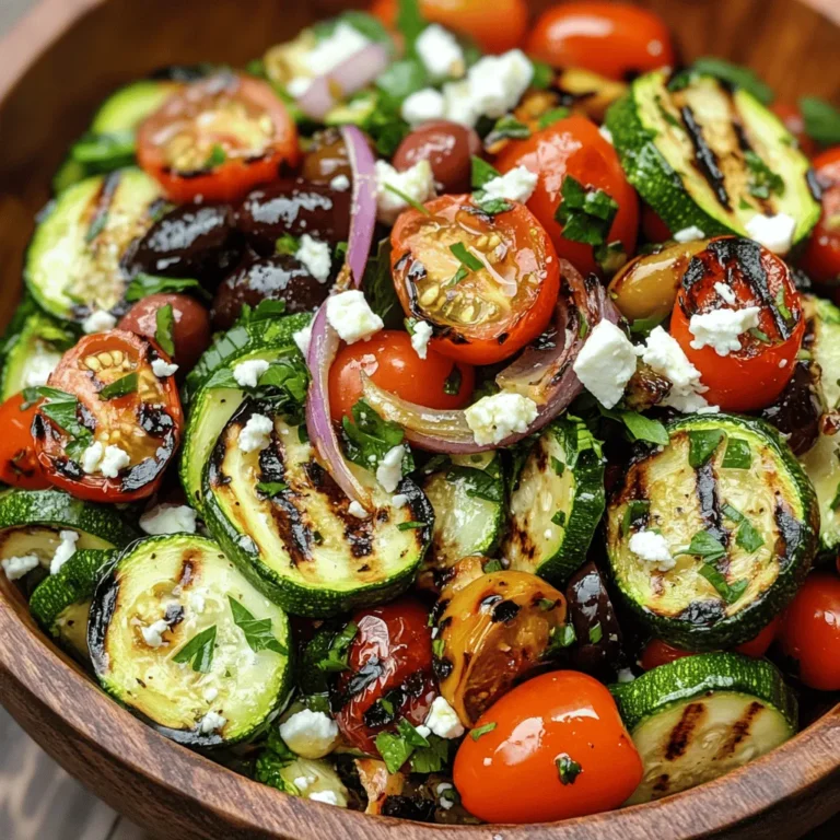 The Mediterranean diet, celebrated for its emphasis on fresh produce, whole grains, and healthy fats, has gained popularity globally due to its numerous health benefits. Rich in antioxidants, fiber, and essential nutrients, this way of eating not only supports heart health but also promotes longevity. As summer approaches and gardens flourish, the availability of fresh vegetables inspires countless culinary creations. One such delightful dish is Grilled Zucchini Greek Salad, a vibrant and nutritious option perfect for gatherings, picnics, or meal prep.