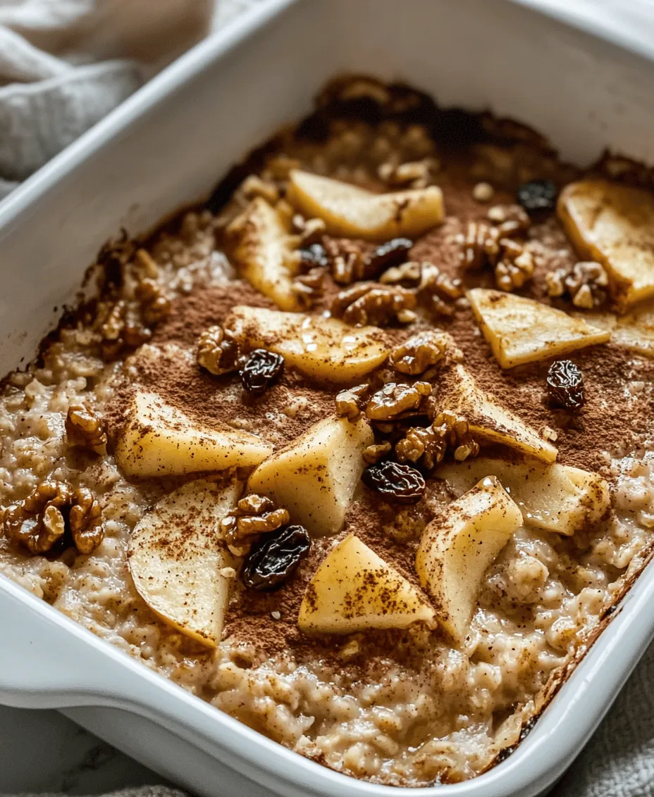 In today's fast-paced world, the importance of a healthy breakfast cannot be overstated. The first meal of the day sets the tone for your energy levels and overall well-being. Among the myriad of breakfast options available, the <strong>Irresistible Healthy Apple Oatmeal Breakfast Bake</strong> stands out as a delicious and nutritious choice that is sure to please everyone in the family. This delightful dish combines the wholesome goodness of oats, apples, and natural sweeteners, creating a hearty breakfast that is not only satisfying but also easy to prepare.” /></p>
</p>
<h3>Preheating the Oven</h3>
</p>
<p>Preheating your oven is a crucial step in baking, ensuring that your Irresistible Healthy Apple Oatmeal Breakfast Bake cooks evenly and thoroughly. An adequately preheated oven allows your dish to rise properly and develop a golden-brown crust. For this recipe, set your oven to 350°F (175°C) and allow it at least 15 to 20 minutes to reach the desired temperature before placing your baking dish inside. This is especially important when working with baked goods that require a specific texture, as starting in a cold oven can lead to uneven cooking and a less-than-ideal result.</p>
</p>
<h3>Mixing Dry Ingredients</h3>
</p>
<p>Achieving the perfect blend of dry ingredients is key to the overall texture and flavor of your breakfast bake. In a large mixing bowl, combine rolled oats, baking powder, cinnamon, and a pinch of salt. It’s essential to whisk these ingredients together thoroughly to distribute the baking powder evenly, which helps the bake rise uniformly. You can also sift the dry ingredients if you prefer a finer texture, but whisking should suffice for this recipe. Take care to avoid clumping, as this can lead to uneven flavor distribution throughout the dish.</p>
</p>
<h3>Preparing Wet Ingredients</h3>
</p>
<p>For the wet ingredients, you will be combining applesauce, almond milk (or any milk of your choice), eggs (or flax eggs for a vegan option), and vanilla extract. The mixture of wet ingredients not only adds moisture but also binds the dry ingredients, affecting the overall texture. When you whisk these ingredients together, ensure they are well combined, as this creates a smooth batter that will result in a fluffy bake. The key here is to create a homogeneous mixture that ensures every bite is flavorful and moist.</p>
</p>
<h3>Combining Mixtures</h3>
</p>
<p>With your dry and wet ingredients ready, it’s time to combine them. Pour the wet mixture into the bowl containing the dry ingredients. The most important aspect of this step is to fold the mixtures together gently. Over-mixing can lead to a dense texture, while gentle folding helps maintain the airiness of the batter. If you’re adding fresh apple chunks or other fruits, be sure to incorporate them lightly to avoid breaking them down too much, which can lead to a mushy texture.</p>
</p>
<h3>Transferring Mixture to Baking Dish</h3>
</p>
<p>Once your batter is mixed, it’s time to transfer it into your prepared baking dish. For even distribution, use a spatula to scrape the bowl and pour the mixture into the dish. Gently spread the batter evenly, ensuring that it fills the corners and edges. This step is crucial for ensuring that the bake cooks uniformly. If desired, you can sprinkle some additional oats or nuts on top for added texture and visual appeal.</p>
</p>
<h3>Baking Process</h3>
</p>
<p>While baking, keep an eye on your dish. You should see the top turning a lovely golden brown. The cooking time is typically around 30 to 40 minutes, but this can vary based on your oven. To check for doneness, insert a toothpick into the center of the bake. If it comes out clean or with a few moist crumbs, it’s ready. If there’s wet batter on the toothpick, give it a few more minutes. The finished product should be firm but still slightly springy to the touch.</p>
</p>
<h3>Cooling and Serving</h3>
</p>
<p>After baking, remove the dish from the oven and allow it to cool for at least 10 minutes before serving. This cooling period helps the texture set and makes it easier to slice. You can serve the oatmeal bake warm or at room temperature, depending on your preference. To enhance the flavor, consider topping each serving with a dollop of Greek yogurt or a drizzle of honey for added sweetness. Fresh fruit or a sprinkle of cinnamon can also elevate the dish, making it visually appealing and delicious.</p>
</p>
<h3>Customizing the Recipe</h3>
</p>
<p>One of the best aspects of this breakfast bake is its versatility. Here are some ideas for customizing the recipe based on dietary preferences:</p>
</p>
<p>– <strong>Gluten-Free</strong>: Substitute rolled oats with certified gluten-free oats to make this dish safe for those with gluten sensitivities.</p>
</p>
<p>– <strong>Nut-Free</strong>: If you’re avoiding nuts, simply omit any nut-based toppings or milk, opting for seeds such as sunflower or pumpkin seeds instead.</p>
</p>
<p>– <strong>Flavor Variations</strong>: Want to spice things up? Try adding nutmeg or ginger for a different flavor profile. You can also experiment with different fruits like pears or peaches, depending on what’s in season.</p>
</p>
<p>– <strong>Seasonal Adaptations</strong>: Make this dish seasonal by incorporating pumpkin puree in the fall or fresh berries in the summer. These swaps not only change the taste but also add nutritional benefits.</p>
</p>
<h3>Storage and Reheating Instructions</h3>
</p>
<p>If you have leftovers (though they might not last long), here’s how to store and enjoy them later:</p>
</p>
<p>– <strong>Refrigeration and Freezing</strong>: Allow the oatmeal bake to cool completely before storing it in an airtight container in the refrigerator for up to five days. For longer storage, cut the bake into individual servings and freeze them. Wrap each piece in plastic wrap and store in a freezer-safe bag for up to three months.</p>
</p>
<p>– <strong>Reheating</strong>: For optimal taste and texture, reheat individual servings in the microwave for about 30-45 seconds, or until warmed through. Alternatively, you can reheat in the oven at 350°F (175°C) for about 10-15 minutes, covering with foil to prevent drying out.</p>
</p>
<p>– <strong>Repurposing Leftovers</strong>: Get creative with leftovers! Crumble the oatmeal bake into a smoothie for added fiber and sweetness, or enjoy it as a snack throughout the day.</p>
</p>
<h3>Conclusion</h3>
</p>
<p>This Irresistible Healthy Apple Oatmeal Breakfast Bake is not just a delicious start to your day; it’s a wholesome option packed with nutrients that can be tailored to fit various dietary needs and preferences. With its comforting flavors and versatile ingredients, this recipe encourages creativity in the kitchen while ensuring you’re fueling your body with nutritious ingredients. As you experiment with your own variations and enjoy it fresh from the oven or as leftovers, remember the importance of incorporating wholesome ingredients into your daily meals. So gather your favorite ingredients and let your imagination run wild—this breakfast bake is sure to become a beloved staple in your home.</p>
<div id=