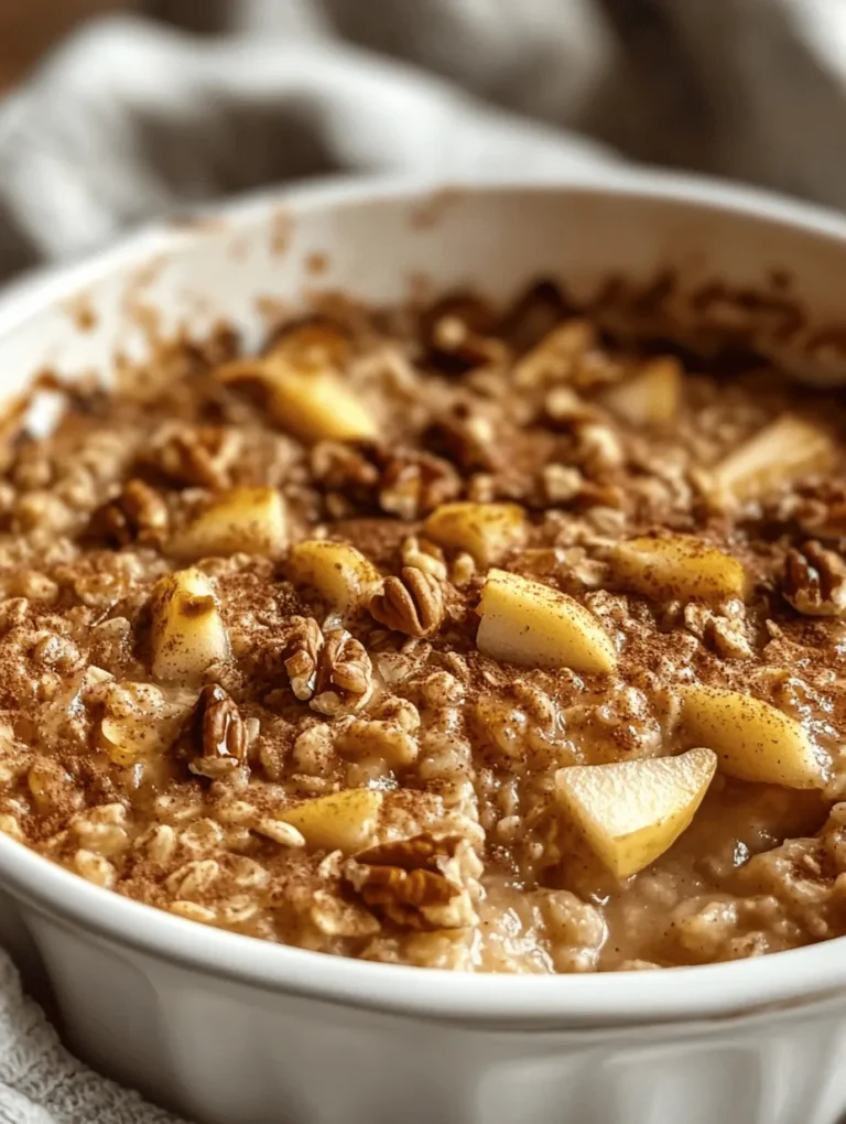 In today's fast-paced world, the importance of a healthy breakfast cannot be overstated. The first meal of the day sets the tone for your energy levels and overall well-being. Among the myriad of breakfast options available, the Irresistible Healthy Apple Oatmeal Breakfast Bake stands out as a delicious and nutritious choice that is sure to please everyone in the family. This delightful dish combines the wholesome goodness of oats, apples, and natural sweeteners, creating a hearty breakfast that is not only satisfying but also easy to prepare.