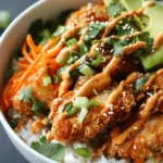 What makes Bang Bang Chicken Bowls so appealing? First and foremost, it’s the flavor. The dish is a delightful interplay of savory, spicy, and creamy elements that come together to create an unforgettable experience. Each bite offers a satisfying crunch from the crispy chicken, followed by the rich and tangy notes of the sauce, complemented by the fluffy texture of the rice.