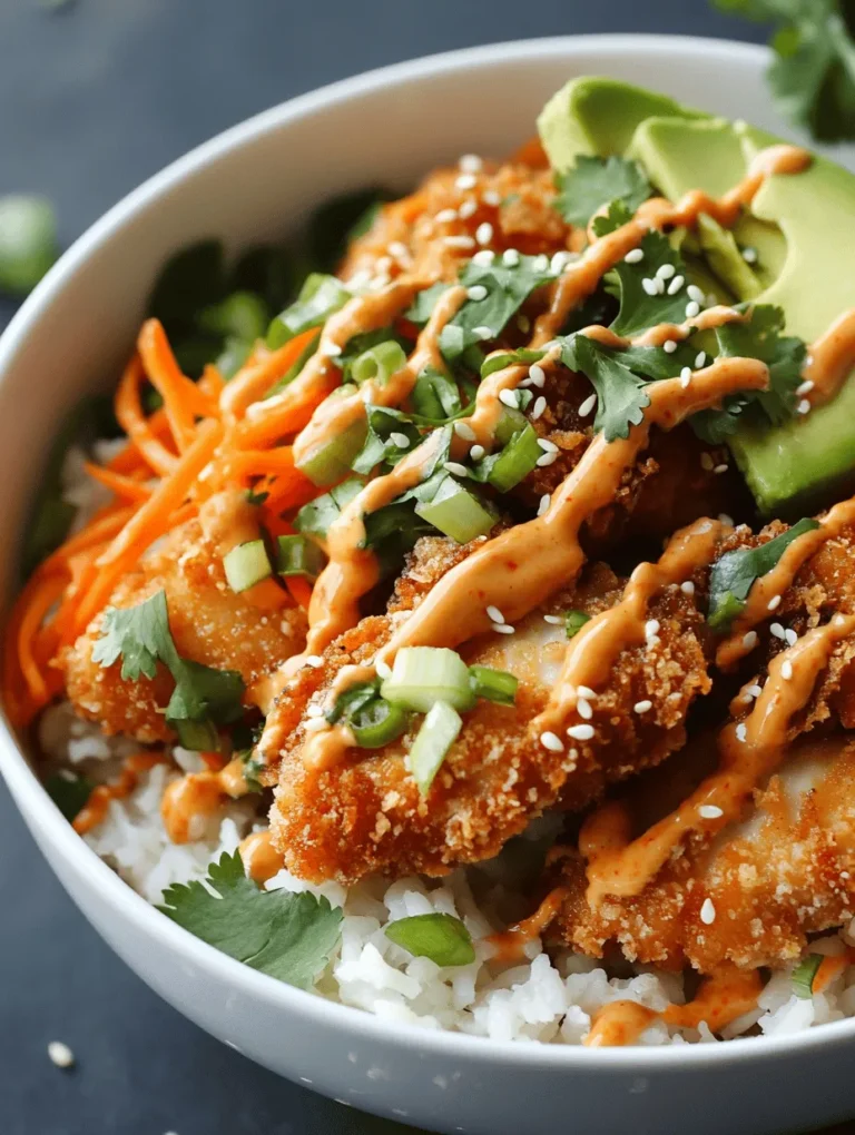What makes Bang Bang Chicken Bowls so appealing? First and foremost, it’s the flavor. The dish is a delightful interplay of savory, spicy, and creamy elements that come together to create an unforgettable experience. Each bite offers a satisfying crunch from the crispy chicken, followed by the rich and tangy notes of the sauce, complemented by the fluffy texture of the rice.