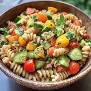 Lemon Basil Pasta Salad is a delightful dish that embodies the essence of summer freshness and vibrant flavors. This light and refreshing meal option is perfect for those warm days when you crave something easy yet satisfying. Whether you are planning a picnic in the park, a potluck with friends, or a family gathering, this pasta salad offers versatility that allows it to shine in any setting. Its bright flavors and colorful presentation make it a favorite among both adults and children alike.