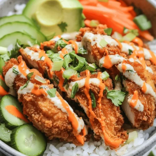 The Bang Bang Chicken Bowl has become a sensational favorite among food enthusiasts, combining irresistible flavors, vibrant colors, and a delightful crunch. This dish is not just a meal; it’s a culinary experience that brings together tender chicken, fresh vegetables, and a creamy, spicy sauce that tantalizes your taste buds with every bite. Its growing popularity can be attributed to its perfect balance of textures and flavors, making it an ideal choice for those seeking a satisfying yet wholesome dish.