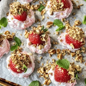 As the sun blazes and temperatures rise, finding a refreshing snack that satisfies your sweet tooth while remaining healthy can be a challenge. Enter frozen strawberry yogurt clusters—a delightful treat that marries the natural sweetness of strawberries with the creamy texture of Greek yogurt, offering a guilt-free indulgence that you can enjoy any time of the day. Not only are these clusters a fantastic way to cool down on warm days, but they also provide a nutritious snack option that is both delicious and satisfying.