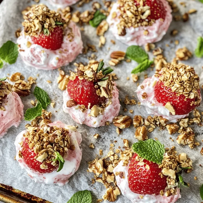 As the sun blazes and temperatures rise, finding a refreshing snack that satisfies your sweet tooth while remaining healthy can be a challenge. Enter frozen strawberry yogurt clusters—a delightful treat that marries the natural sweetness of strawberries with the creamy texture of Greek yogurt, offering a guilt-free indulgence that you can enjoy any time of the day. Not only are these clusters a fantastic way to cool down on warm days, but they also provide a nutritious snack option that is both delicious and satisfying.