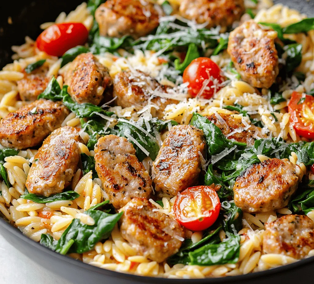 If you're on the lookout for a comforting, flavorful meal that can be prepared in a flash, look no further than creamy chicken sausage orzo. This delightful dish combines the savory taste of chicken sausage with the tender, rice-like texture of orzo pasta, all enveloped in a rich and creamy sauce. The appeal of this recipe lies not only in its taste but also in its versatility and ease of preparation, making it an ideal choice for weeknight dinners or a cozy weekend meal.
