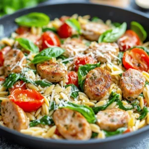 If you're on the lookout for a comforting, flavorful meal that can be prepared in a flash, look no further than creamy chicken sausage orzo. This delightful dish combines the savory taste of chicken sausage with the tender, rice-like texture of orzo pasta, all enveloped in a rich and creamy sauce. The appeal of this recipe lies not only in its taste but also in its versatility and ease of preparation, making it an ideal choice for weeknight dinners or a cozy weekend meal.